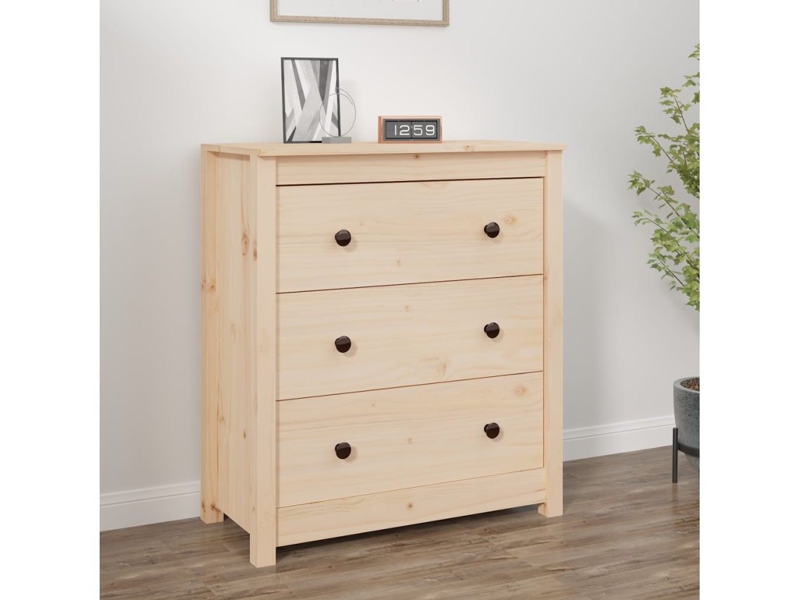 Aparador 70x35x80 cm Madera Maciza de Pino