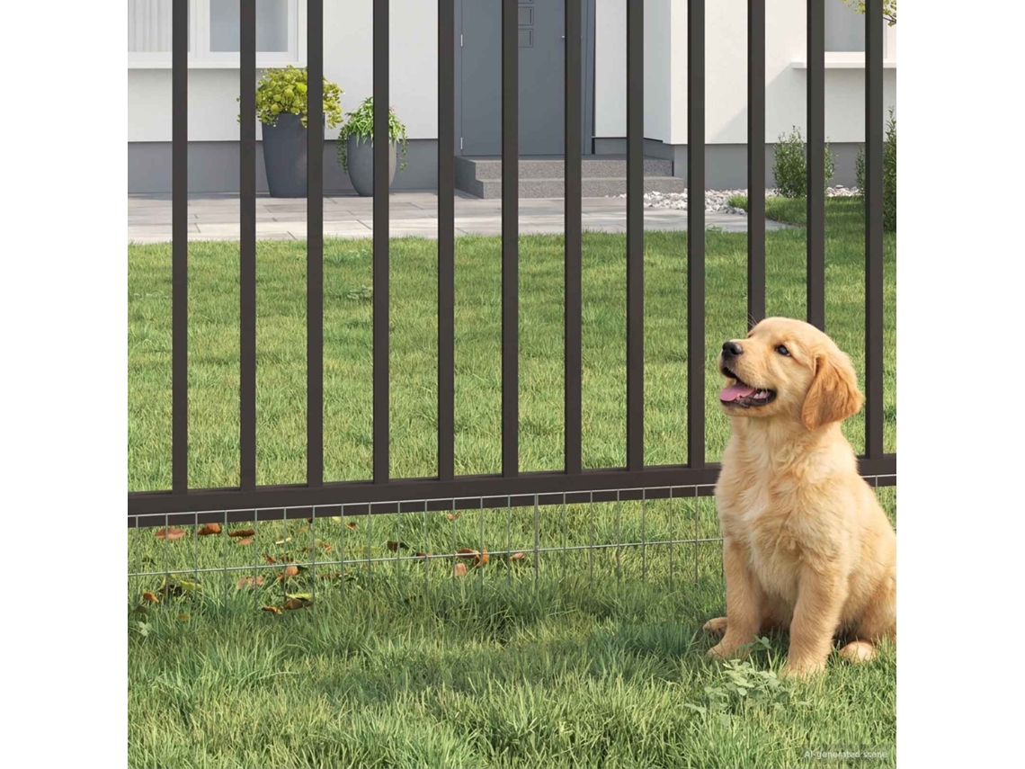 Vidaxl Painel De Cerca Para Jardim 48 Pcs Aço Galvanizado Prateado