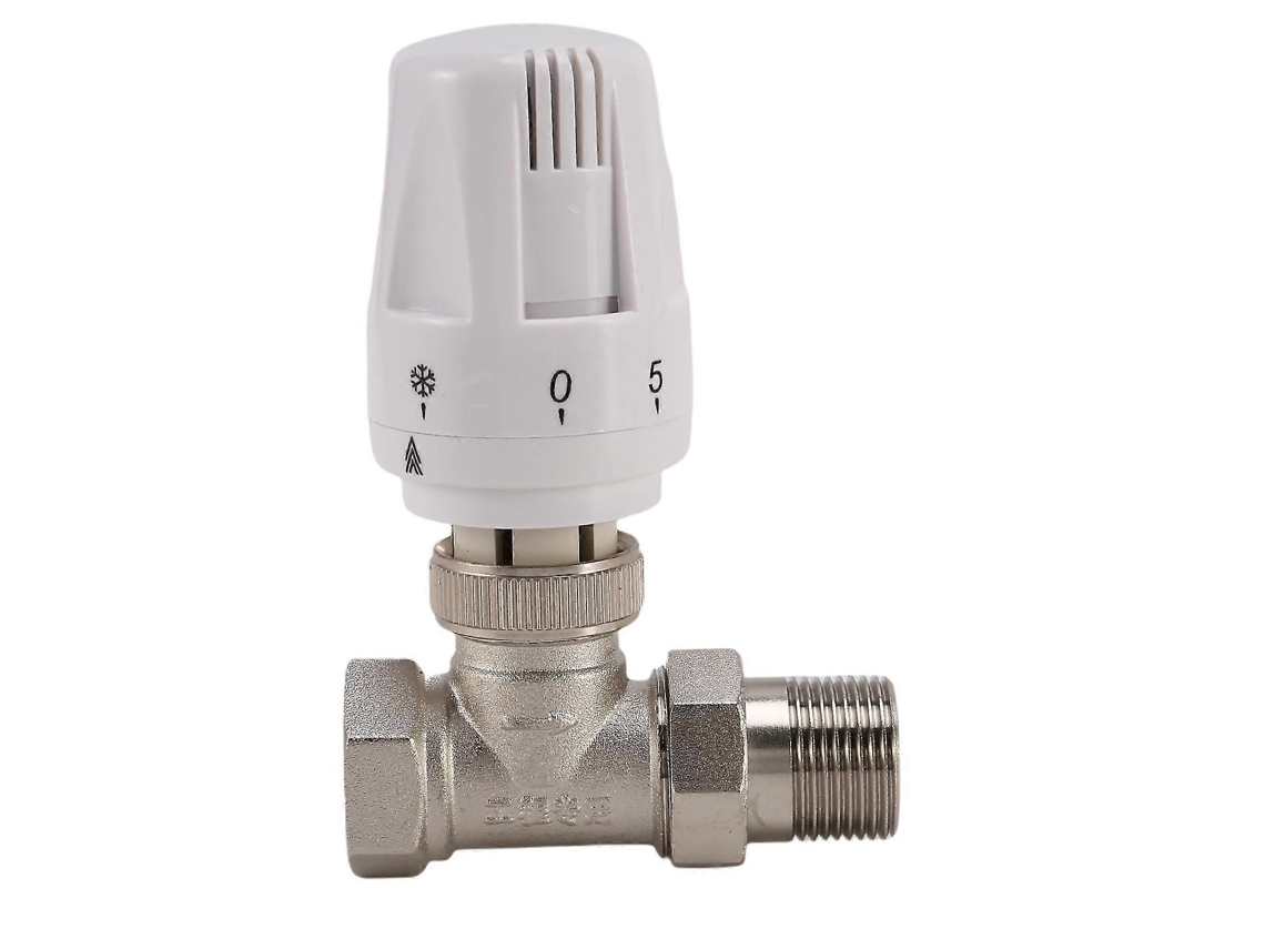Válvula Termostática De Radiador Em Latão 3/4 Polegadas, Tipo Reto, Dn20, Controle Automático De Temperatura