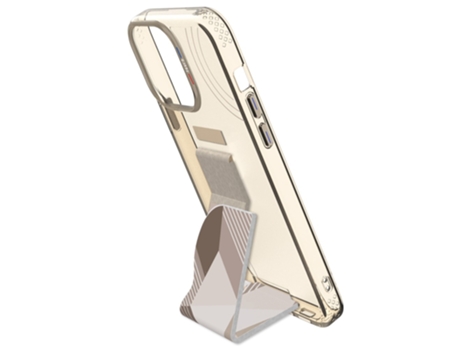 Suporte Casa Para Iphone 15 Pro Max Tgvis Pele Sintética Dourado