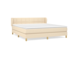 Box Spring Bed, Box Spring Beds Vidaxl Creme Tecido (160 X 200 Cm)