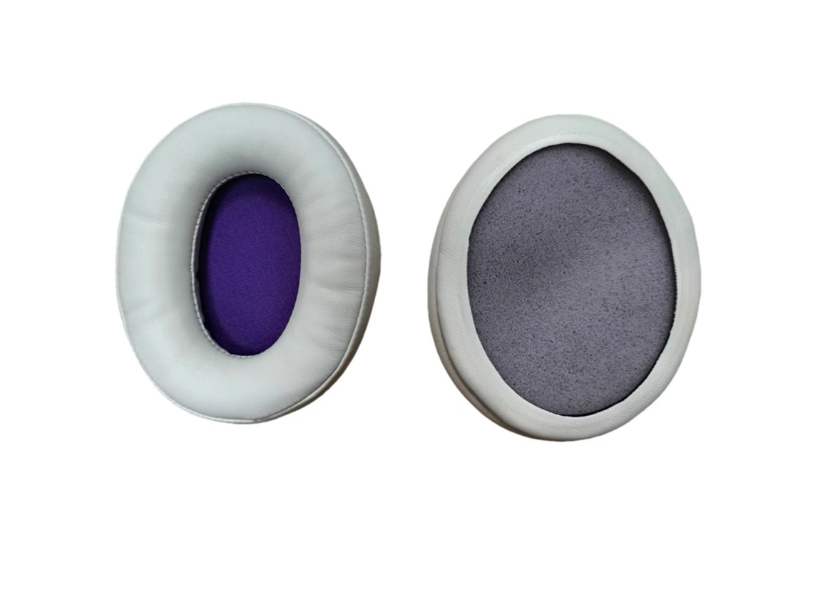 Almofadas De Ouvido Para Hyperx Cloud Silver Ii (um Par, Branco-roxo) Spqment