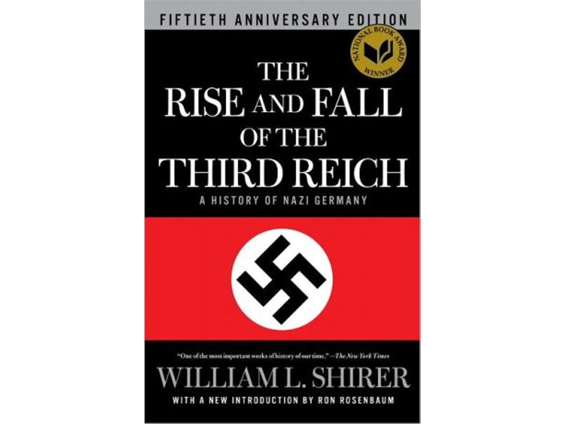 Livro Rise and Fall of the Third Reich de William L Shirer (Inglês - Capa Dura)