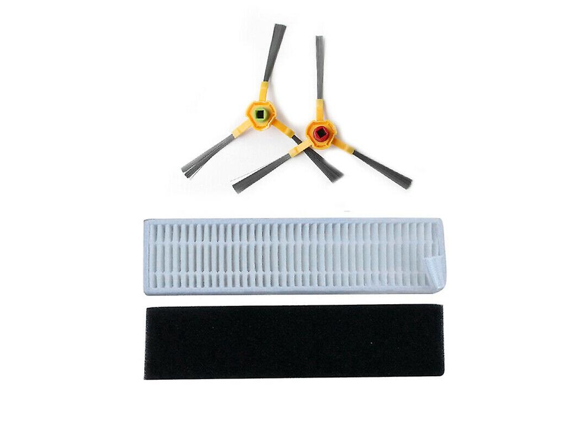 Acessórios de Aspirador Esponja de filtro escova lateral para Ecovacs Deebot Slim 2 peças de vácuo