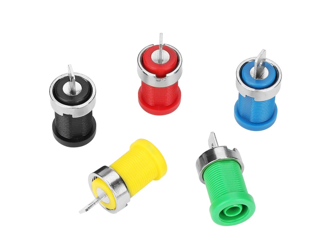 Conector Banana Para Montagem Em Painel, Conector Resistente Para Pontas