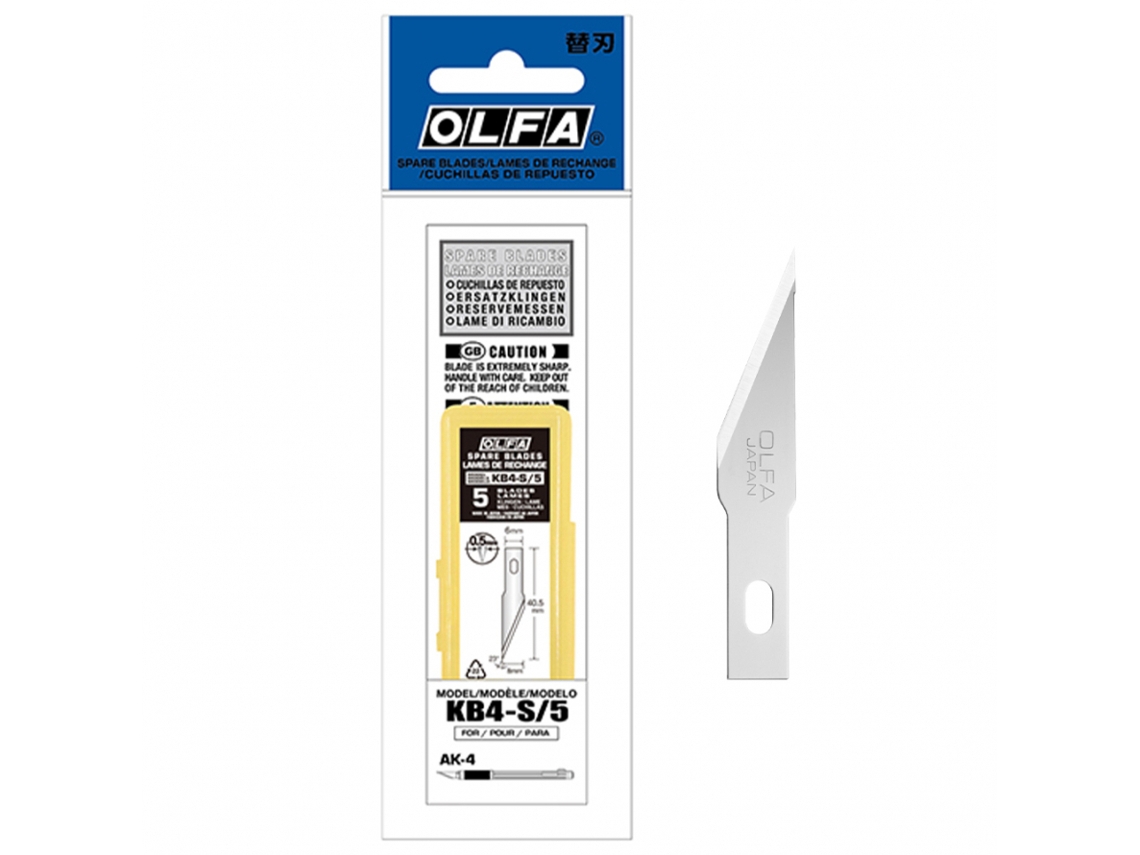 Pack 5 Laminas de Precisão OLFA Kb4-S