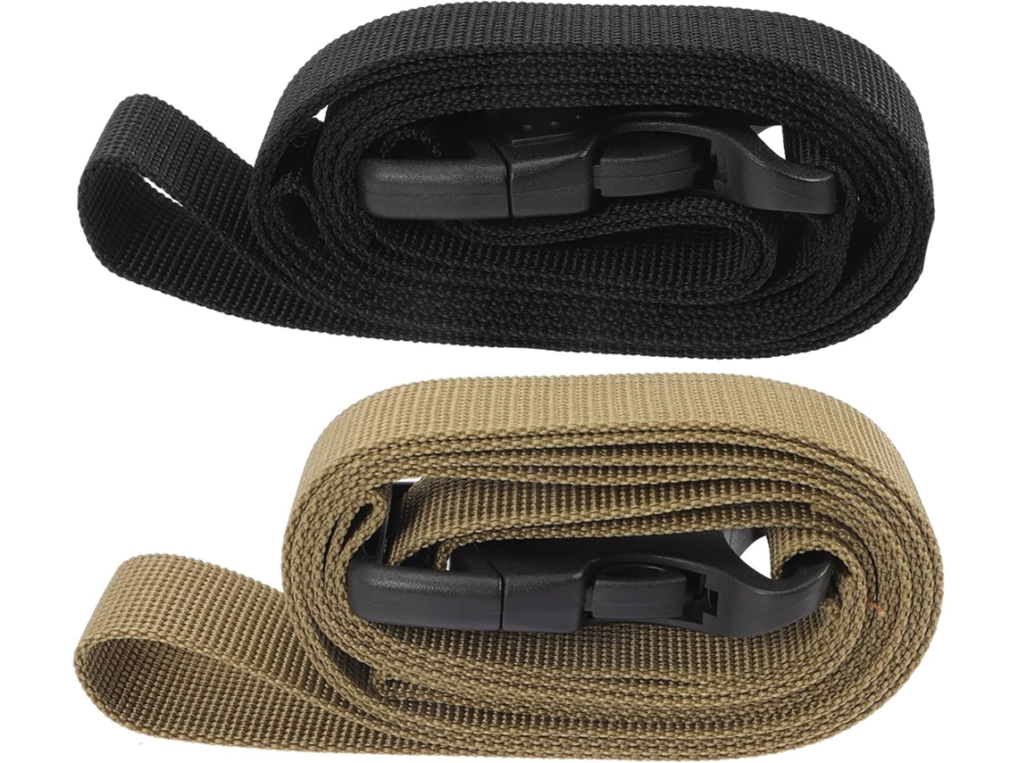 Cintas De Amarração Para Bagagem E Carga, Conjunto Com 2 Unidades, Nylon Resistente, Fivela De Liberação Rápida Para