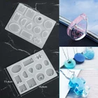 12 Moldes De Silicone Para Pingentes, Fabricação De Joias, Colares, Artesanato, Faça Você Mesmo, Resina, Suprimentos Zeuxo