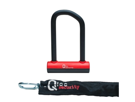 Dispositivo Anti-Roubo U com Corrente e Suporte Qloc
