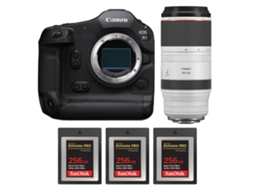 Eos R1 + Rf 100 500mm F/4.5 7.1 L Is Usm + 3 Sandisk 256gb Extreme Pro Cfexpress Type B + Ebook “20 Dicas para Fotos Que Impressionam” CANON
