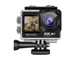 Câmera de Ação 4k/30fps, Equipada com Telas Duplas e Controle Remoto Via Wi fi, com Design À Prova D'água. MDUG (sem Cartão de Memória)