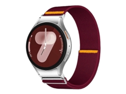 Pulseira De Nylon Elástica Ajustável Com Laço Único, Compatível Samsung Galaxy Watch Fe/ 7/ 6/ 5/ 4, Construção Cuidada