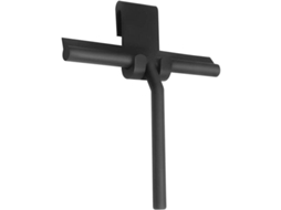 Rodo De Silicone Para Chuveiro De 22 Cm 8, 7", Para Porta E Parede De Vidro Do Chuveiro, Com Gancho Para Pendurar, Preto