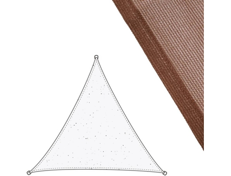 Toldo  Triangular (Castanho - 3x3x3 m - Fibra)