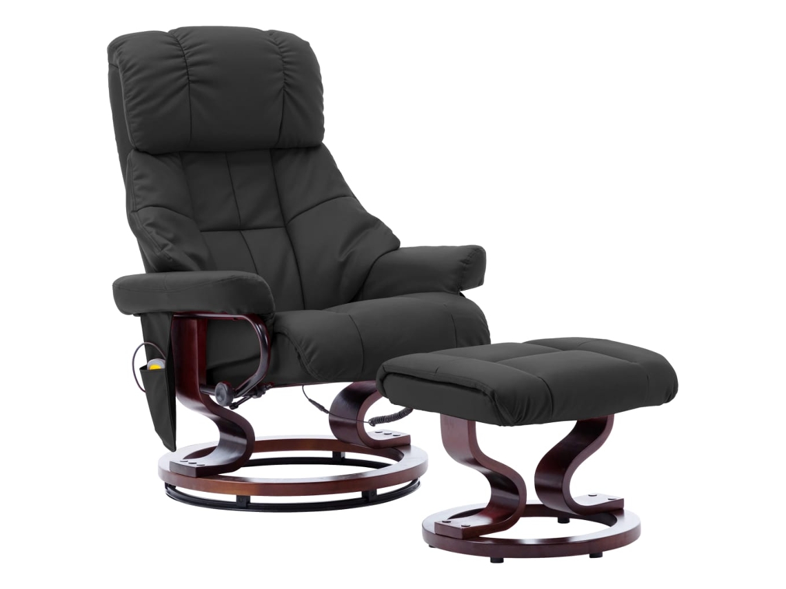 Massage Reclining Chair, Massage Reclining Chairs Vidaxl Cinzeto Couro Artificial