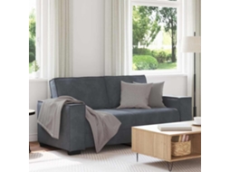 Vidaxl Sofá De 2 Lugares Cinza Escuro 180x78x84 Cm Em Veludo