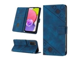 Capa De Celular Em Couro Texturizado Com Toque De Pele Para Samsung Galaxy A03s 165,8 Mm (padrão Americano).