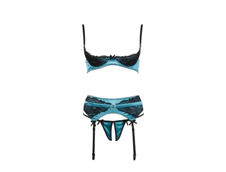 Conjunto Jade com Soutien Balconet COTTELLI COLLECTION (75 B/S - Preto)
