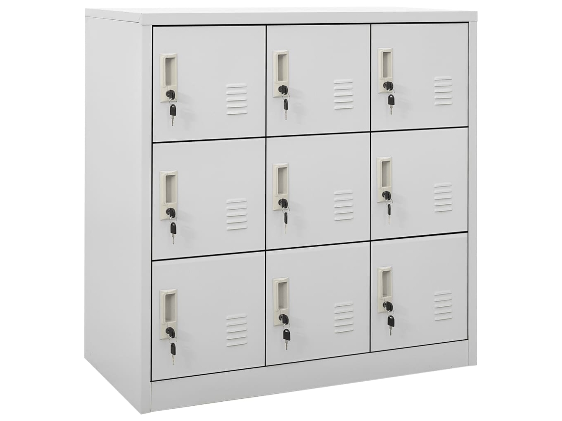 Vidaxl Cacifo 90x45x92,5 Cm Aço Cinzento-claro