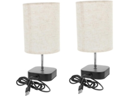 Conjunto de 2 Luminárias de Cabeceira Led Usb Macias para Quarto. SFUSHOS