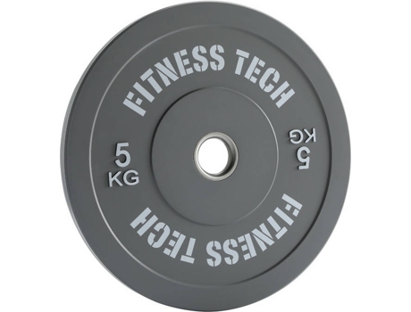 Disco FITNESS TECH Plate Cinzento (5 kg)