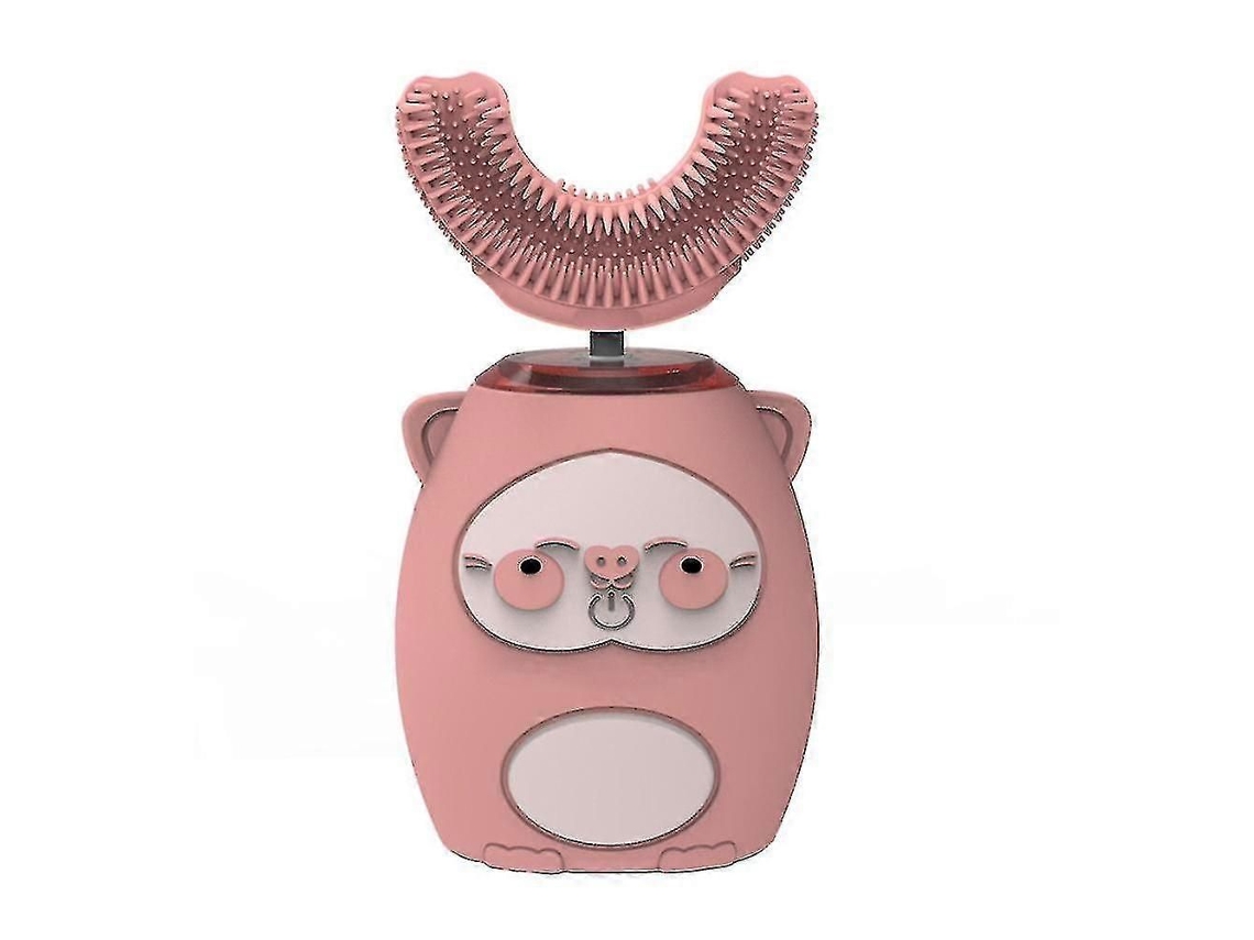 Escova De Dentes Elétrica Infantil Em Formato De U Com Limpeza 360°, 3 Modos E 2 Luzes Led Uv.