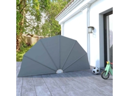 Vidaxl Toldo Lateral Dobrável Para Terraço 160 Cm Cinzento