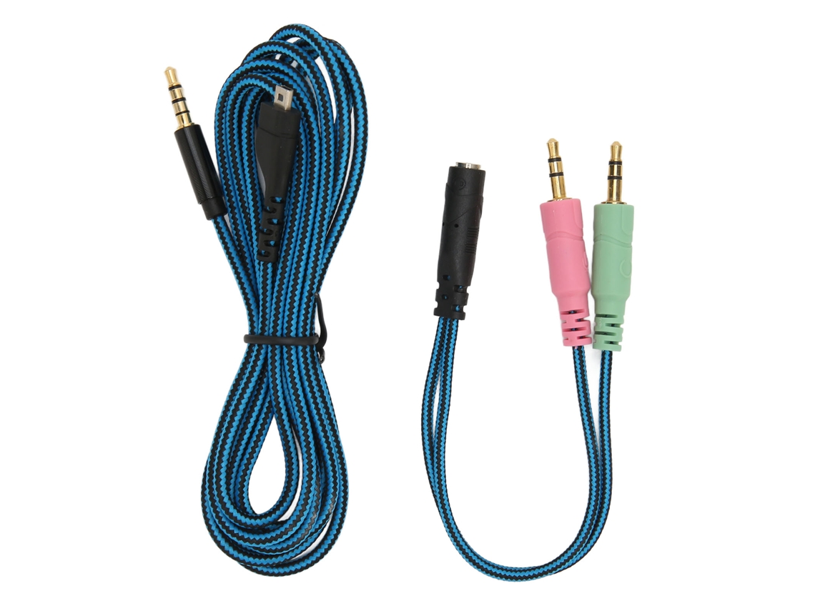 Mali cabo de Fone de Ouvido Ofc Sem Perda para Steelseries Arctis 3 5 7 Pro com Adaptador Y 2m