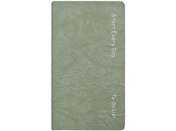 Caderno Organizador Diário Portátil A6 Sem Data, Agenda De Bolso Para Gerenciamento Tempo (verde Claro)-aquaforge