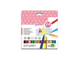 Marcador Liderpapel Feltro Jumbo Caixa 24 Cores