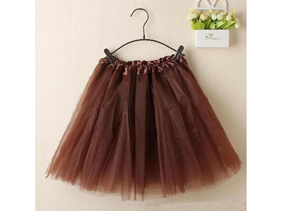 Falda Fasst, Mini, Organza, Renda, Mulher, Cintura Elástica de Seda, Estilo Sexy | S/MARCA