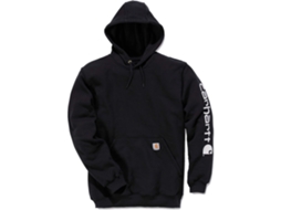 Moletom Com Capuz Logo Preto XS CARHARTT
