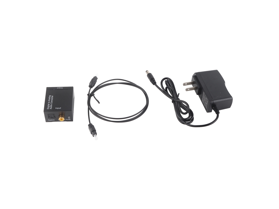 Conversor De Áudio Óptico Coaxial Digital Para Analógico Dac Plug And Play 5v2a