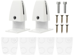 Conjunto De 2 Grampos Redondos De Fixação Para Divisórias De Mesa