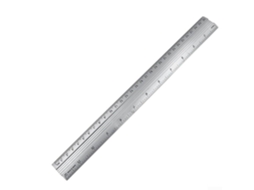 Régua Reta Em Liga De Alumínio, 30cm, Escala Dupla Métrica E Imperial, Ferramenta De Desenho Precisão Para Engenheiros