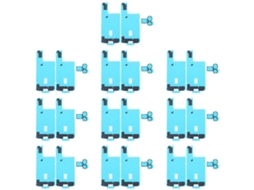Conjunto De 10 Adesivos Pretos Para Dissipação De Calor Da Tampa Traseira Com Almofadas De Esponja Para A Câmera Traseira Do Iphone 16 Pro Max.