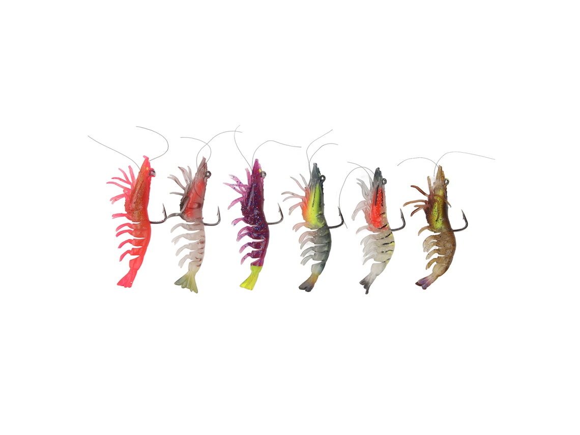 Isca Artificial Camarão Luminoso 9cm com Anzol