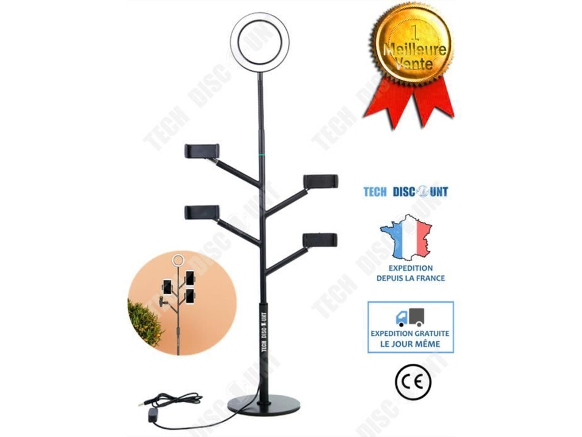 Suporte Telemóvel Td Multiluminoso Tech Discount Branco