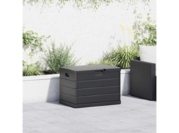 Vidaxl Caixa De Armazenamento Para Jardim Plástico 77,5 X 54,5 X 53 Cm