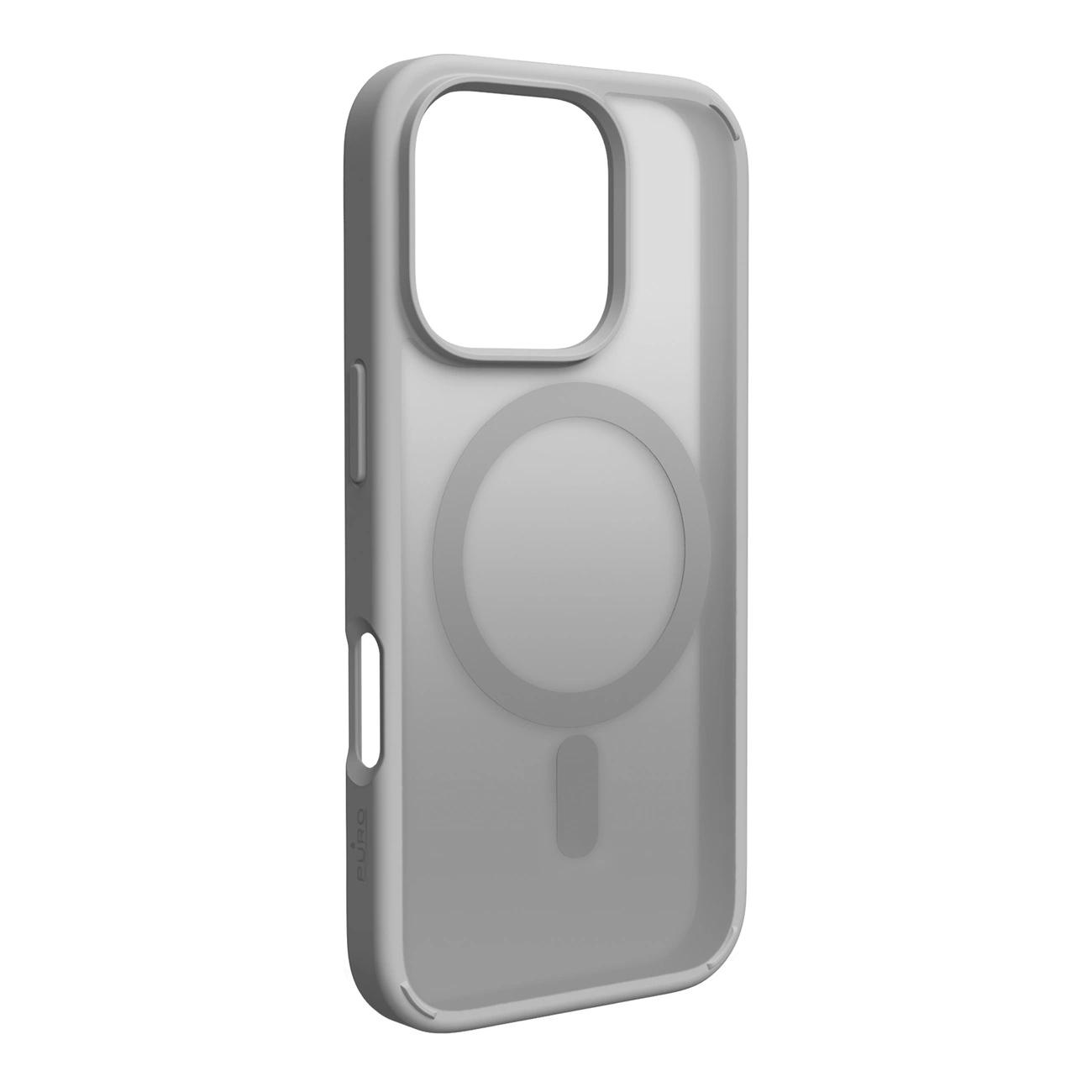 Capa Puro Gradiente Para Magsafe Para Iphone 16 Pro Prata Com Magnético