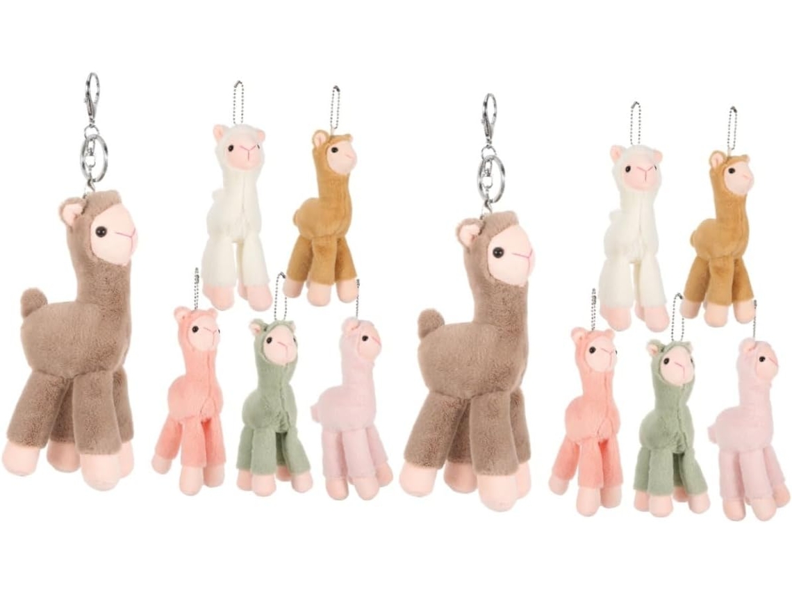 Kit Mini Boneca De Pelúcia Fofa - Bichinhos Macios Dentro - Chaveiro De Pelúcia