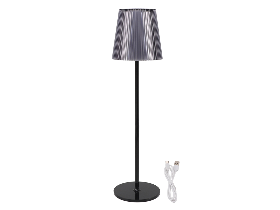 Rebe-lâmpada De Mesa Sem Fio Recarregável 2000mah Led Regulável Controle Táctil Ip54 Impermeável Para Acampamento Quarto Preto