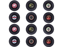 Conjunto de 12 Porta copos AQUAFORGE de vinil antiderrapantes