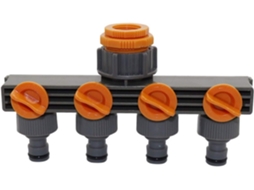 Adaptador de Conexão Mangueira 2,5 cm para Divisores 4 Vias | S/MARCA