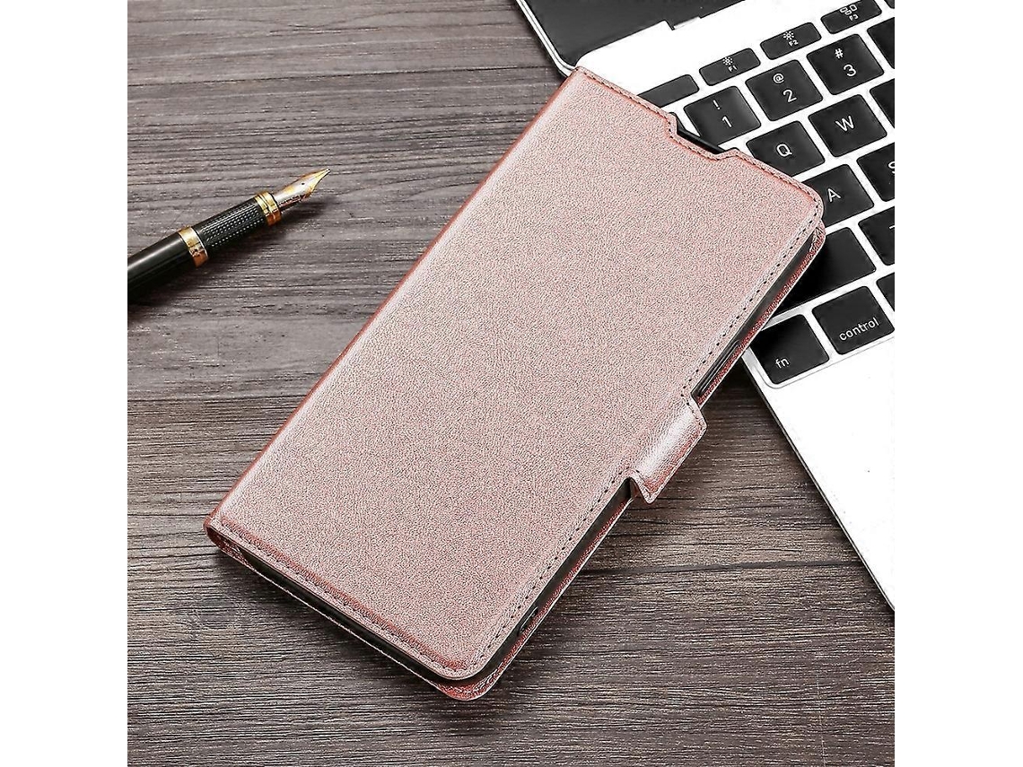 Capa De Celular Ultrafina De Couro Pu Tpu Com Fivela Lateral E Voltagem Para Lg K40