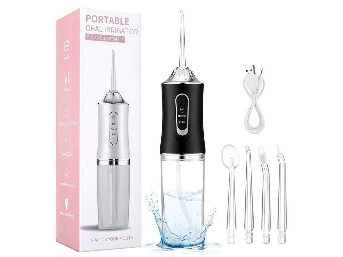 Irrigador Oral Portátil Flashdog Tech Fl01 Preto