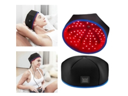 Boné com Terapia de Luz Vermelha Infravermelha 240 Leds para Tratamento Queda Cabelo e Crescimento Capilar . GOKOCO (t Amanhos 25 26)
