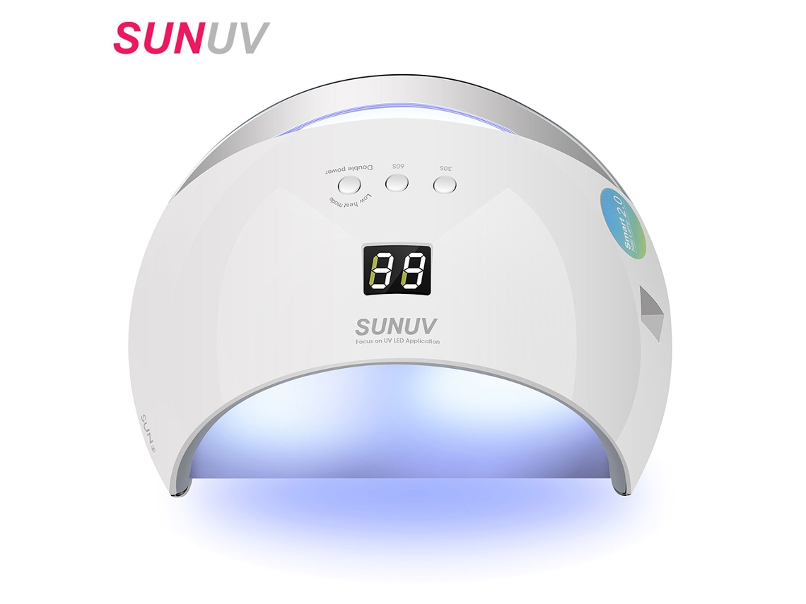 Lâmpada De Unhas Sunuv Smart Autosenser 48w Led Para Secagem Rápida De Gel, Cura, Manicure Em Salão E Casa
