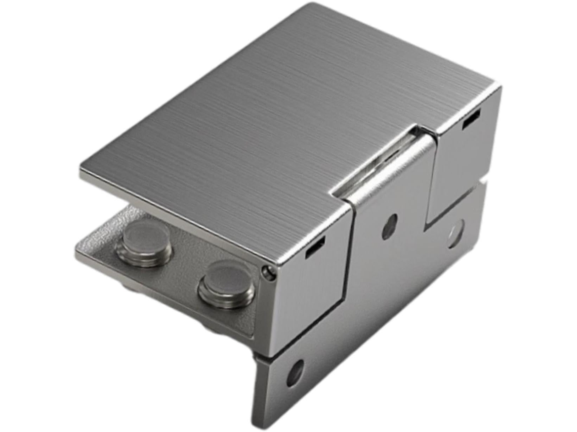 Dobradiça Confiável Para Porta De Armário Vidro Sem Moldura, Prateada, 5, 4x 3, 4cm