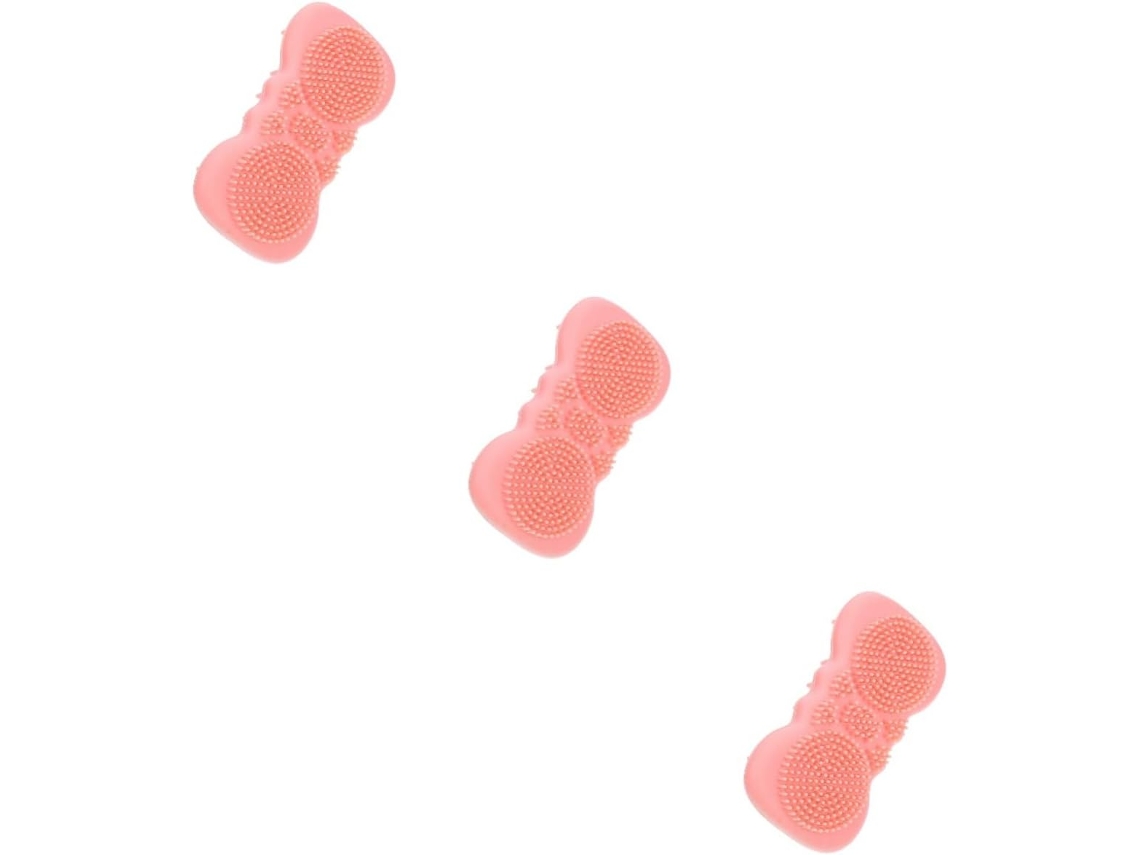 Conjunto Beaupretty Com 3 Escovas De Banho Silicone, Ferramenta De Limpeza Para Escova Cabelo, Escova Corporal, Escova